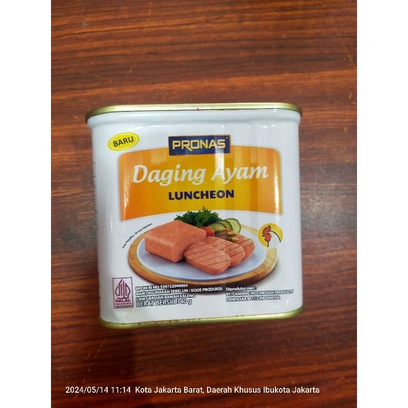 

PRONAS CHICKEN LUNCHEON 340G