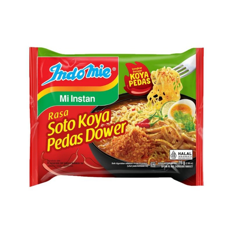 

INDOMIE SOTO KOYA PEDAS DOWER 76G