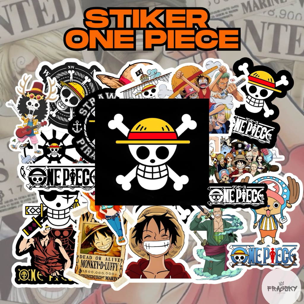 

Fragsky - 20&25 Pcs Sticker Spesial Series ONE PIECE ANIME Pack | Stiker Premium Laminasi Doff & Glossy Kiss Cutting Anti Air Anti Luntur | Stiker Aesthetic Dekorasi HP Laptop Helm Motor Paper Stationery | Ukuran 2-4 & 3-5 cm
