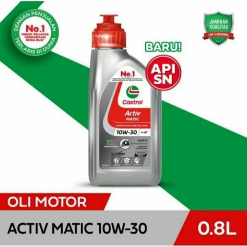 Oli Castrol Activ Matic 10W 30 800ML Original Oli Motor Matic Castrol Activ
