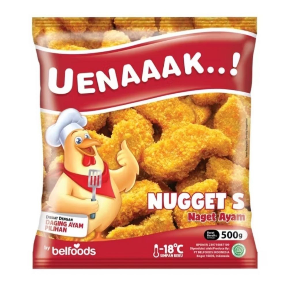 

Belfoods Uenaaak Chicken Nugget 500gr-1000gr