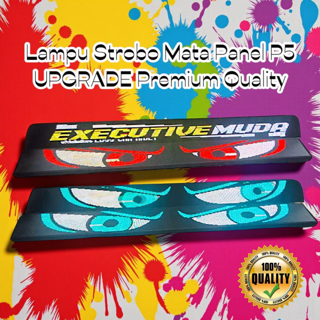 Lampu Strobo Mata P5 LED Rapat 12-24 Volt Untuk Mobil dan Truk