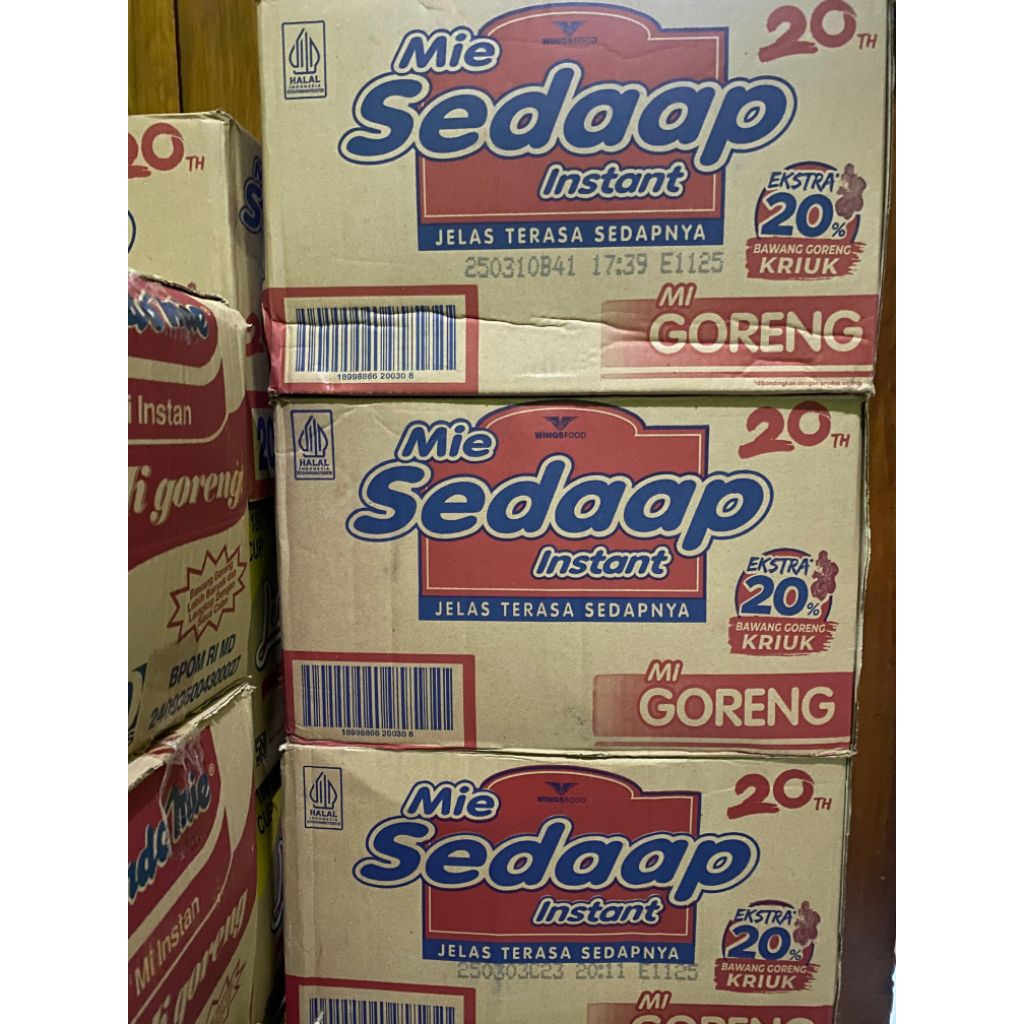 

MIE INSTAN SEDAP, INDOMIE GORENG ALL VARIAN ISI 40 PCS