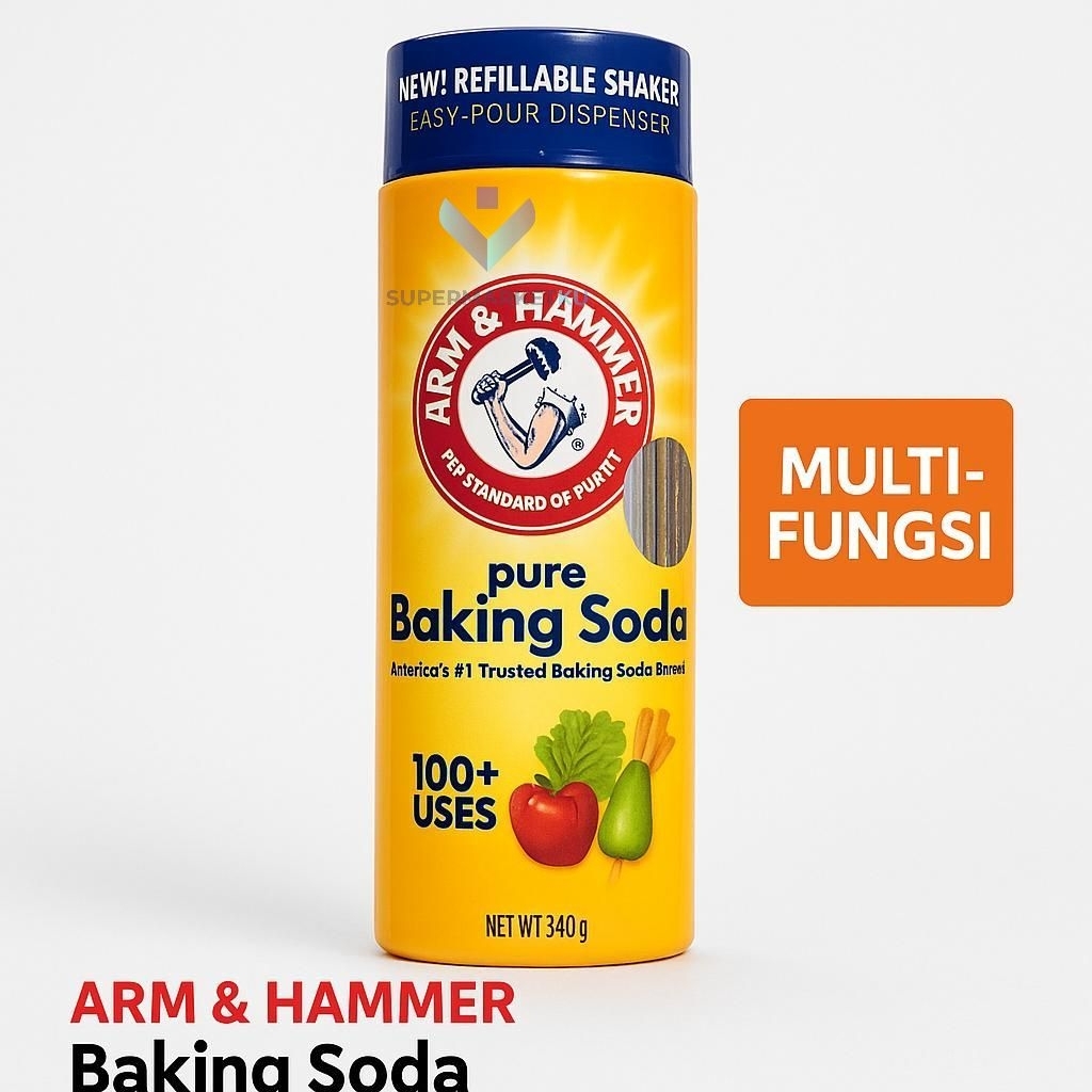 

Arm & Hammer Pure Baking Soda Botol Shaker 340gr