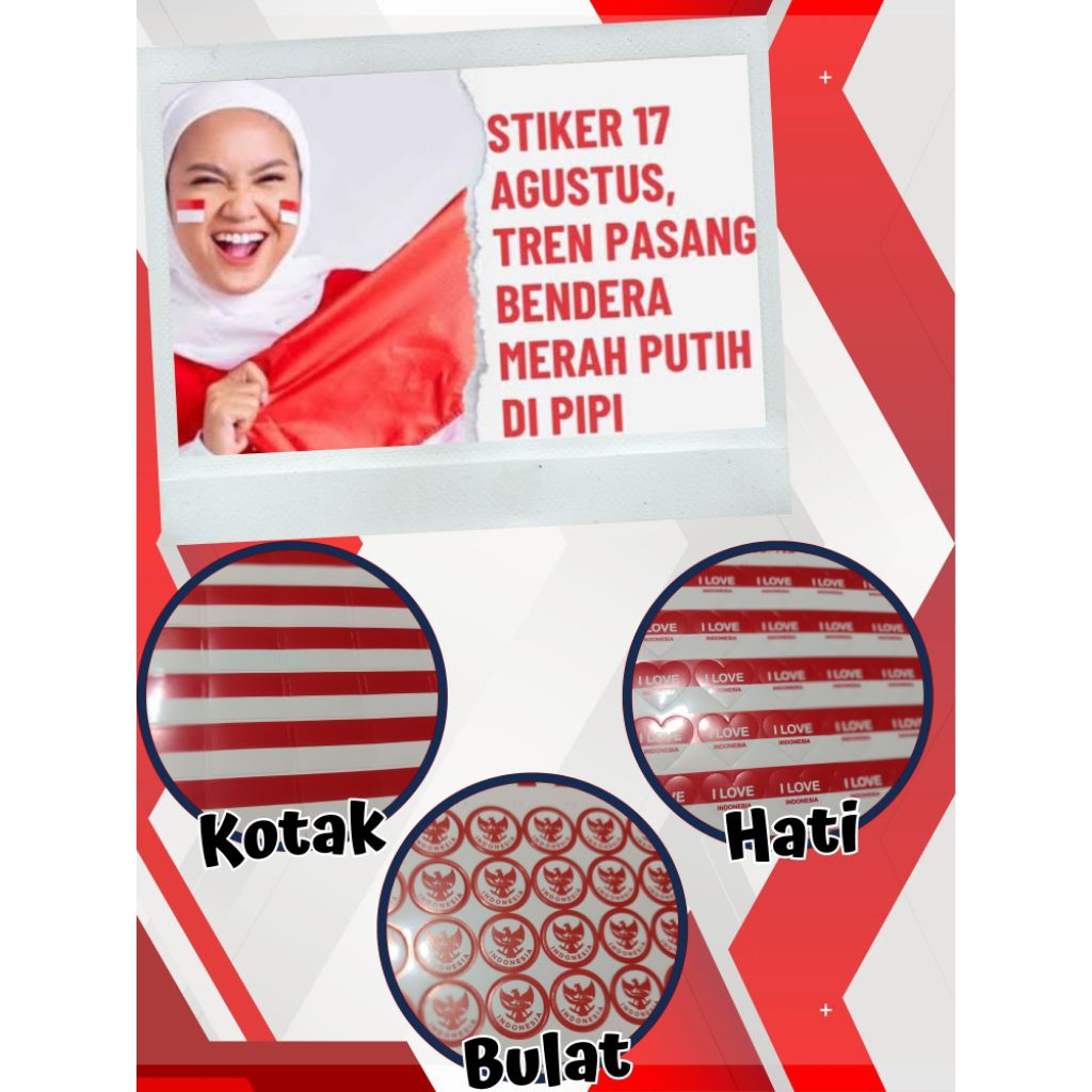 

Ready Samarinda Stiker Pipi Bendera Agustusan
