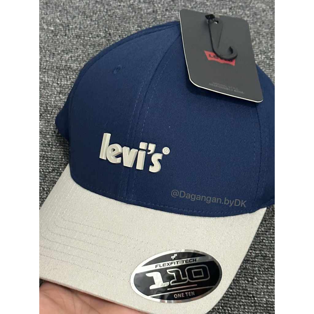 Topi Levis Cap 3D Logo Original 100% Blue Navy (Limited Edition)