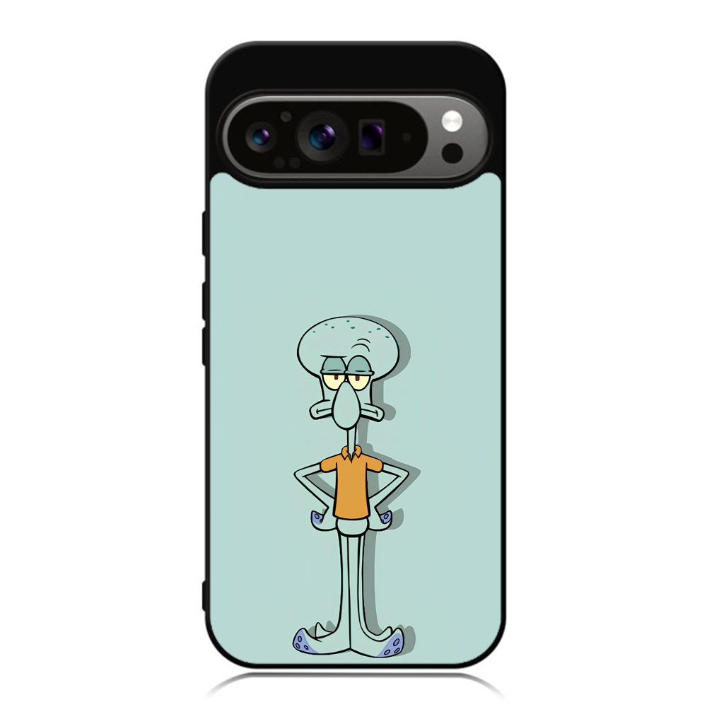 Case HP Google Pixel 9 8 7 6 5 4 3 Pro XL 4g 5g TPU Custom Phone Softcase Squidward Spongebob