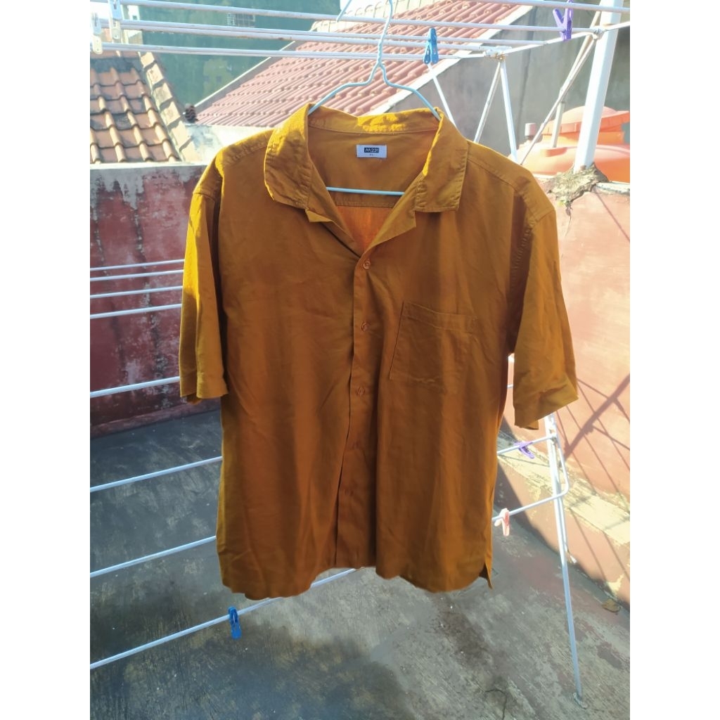 Kemeja / shirt hawai oversized brand M231 terracotta ukuran XL