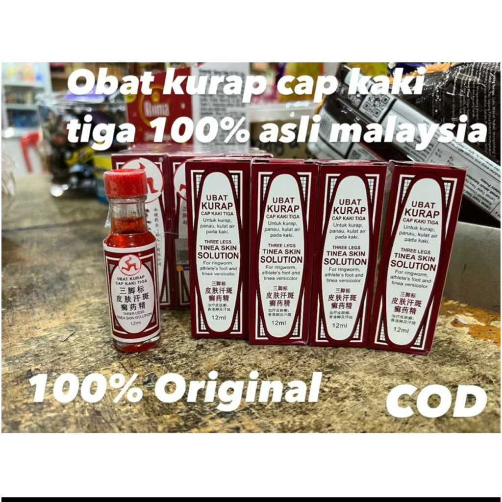 OBAT KURAP CAP KAKI TIGA ORIGINAL MALAYSIA - OBAT PANU - OBAT GATAL - OBAT KULIT - OBAT MALAYSIA - S