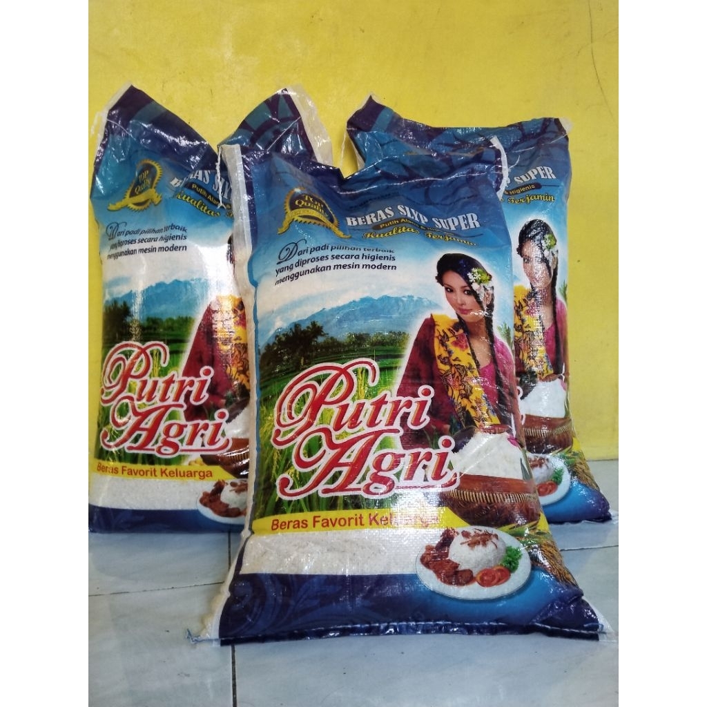 

BERAS PUTRI AGRI KEMASAN 25 KG/Beras sylp super cap putri agri 25 kg