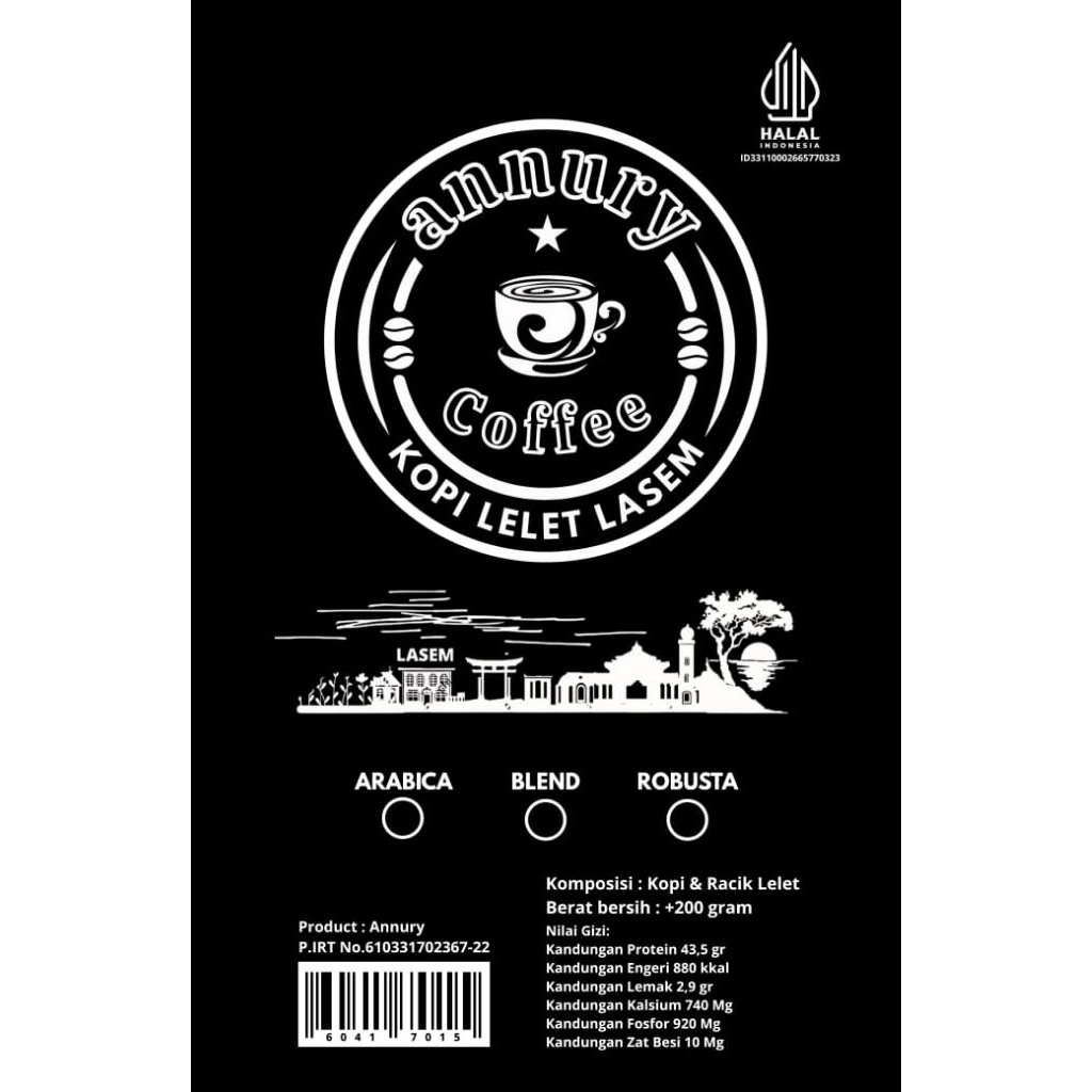 

Annury level 1.kopi lelet lasem 200 gram aluminium foil