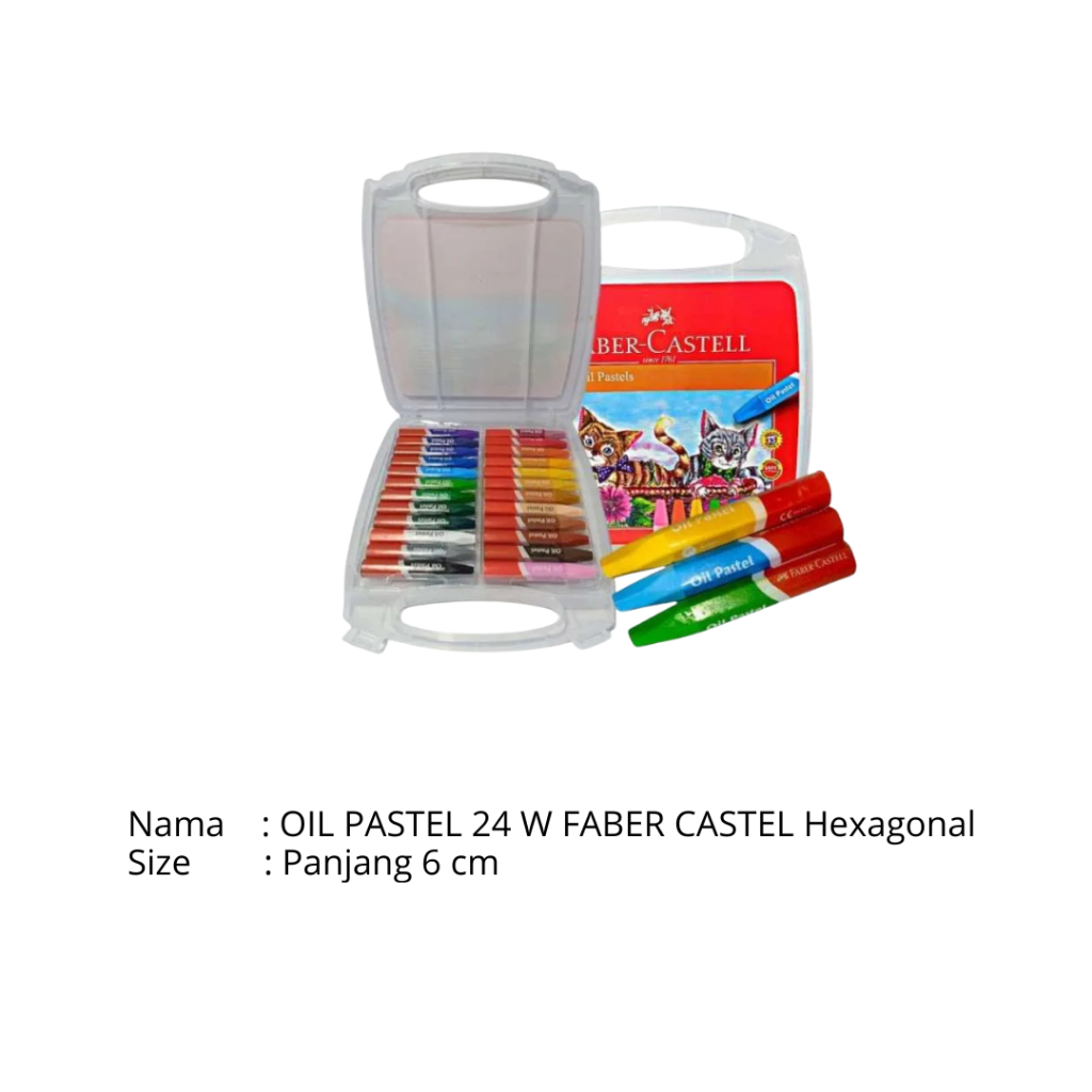 

OIL PASTEL 24 W FABER CASTEL Hexagonal