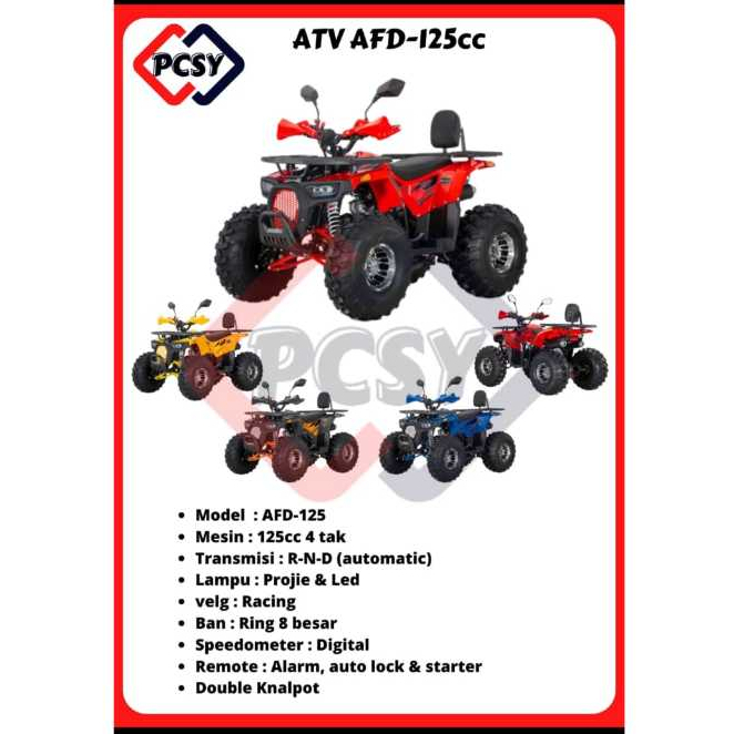 ATV AFD 125CC 1+1 MATIC
