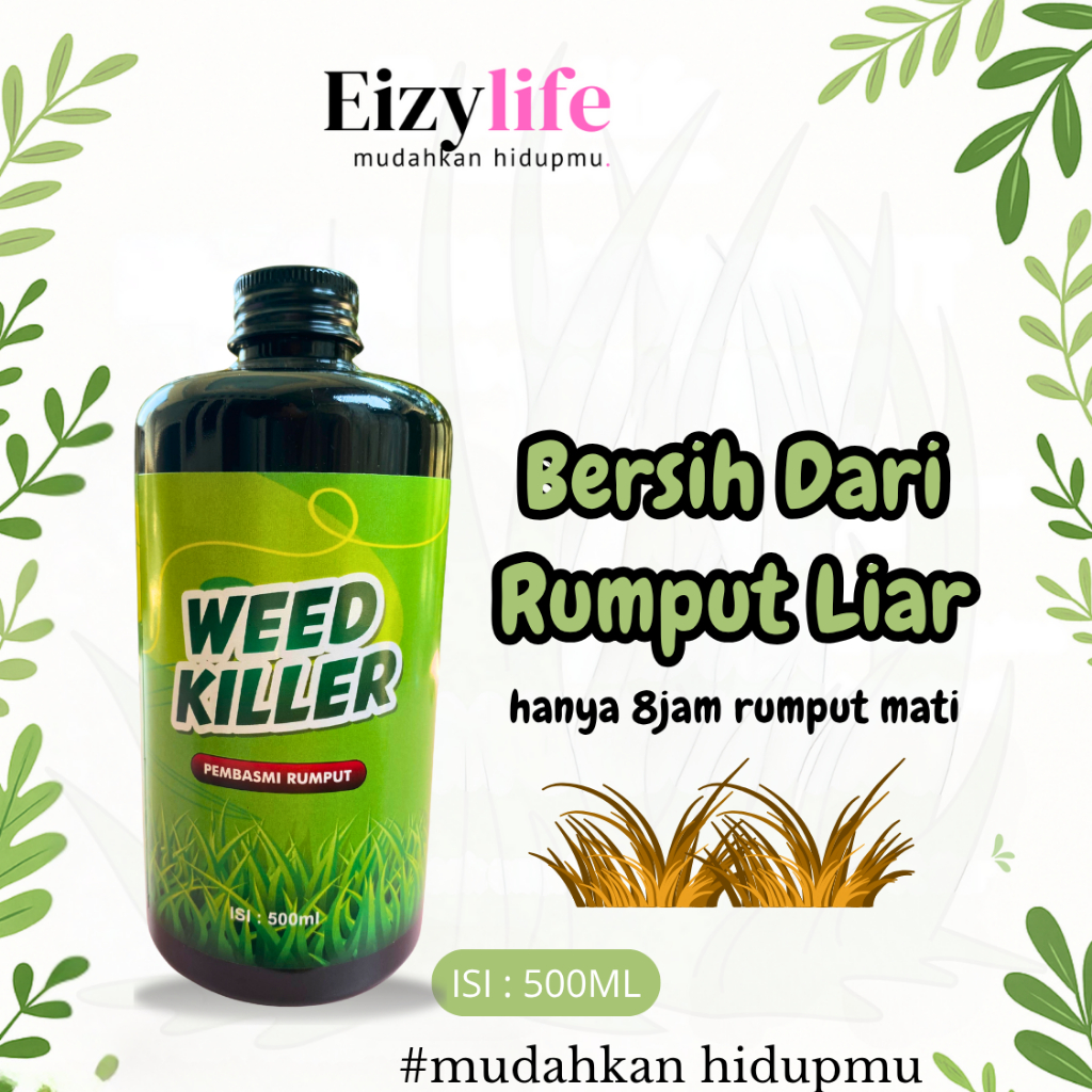 Cairan Pembasmi Rumput Liar Obat Ampuh & Efektif Untuk Ilalang Gulma Rumput Mati Sampai Akar