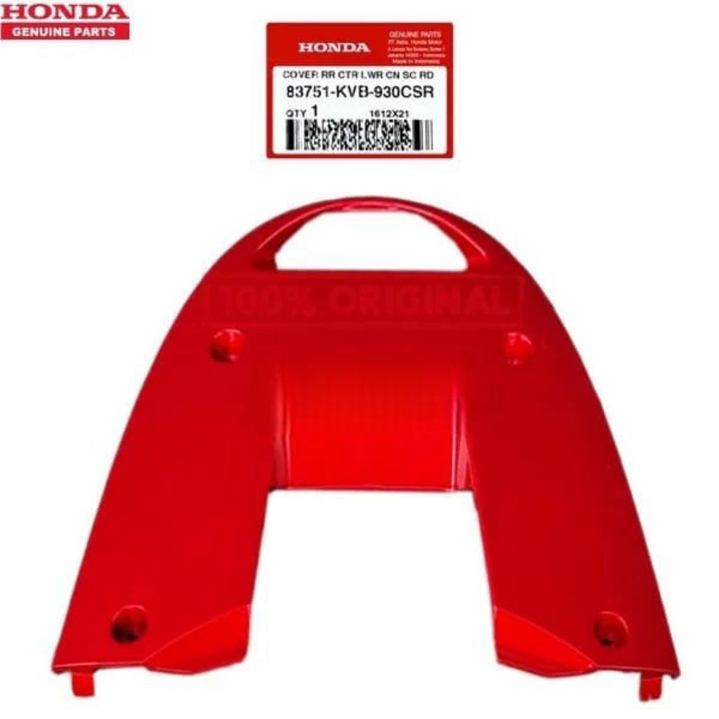 83751-KVB-930CSR COVER CENTER LOWER BAWAH LAMPU BELAKANG VARIO 110 CW OLD KARBU MERAH "AHM"