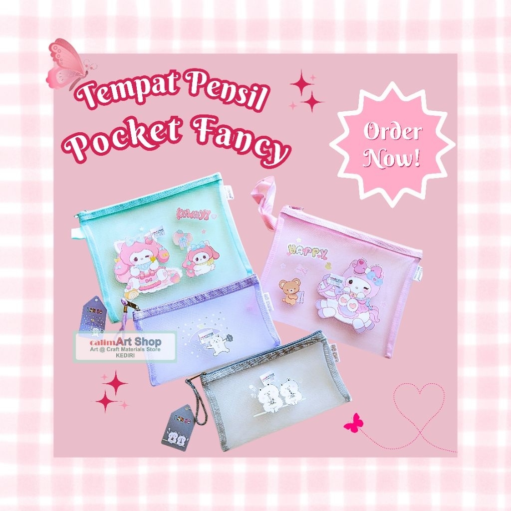 

Tempat Pensil Pocket Fancy & Biasa Murah