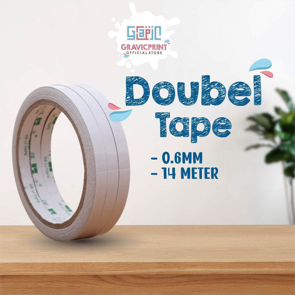 

DOUBEL TAPE 0,6mm | 14m | PEREKAT DEKORASI
