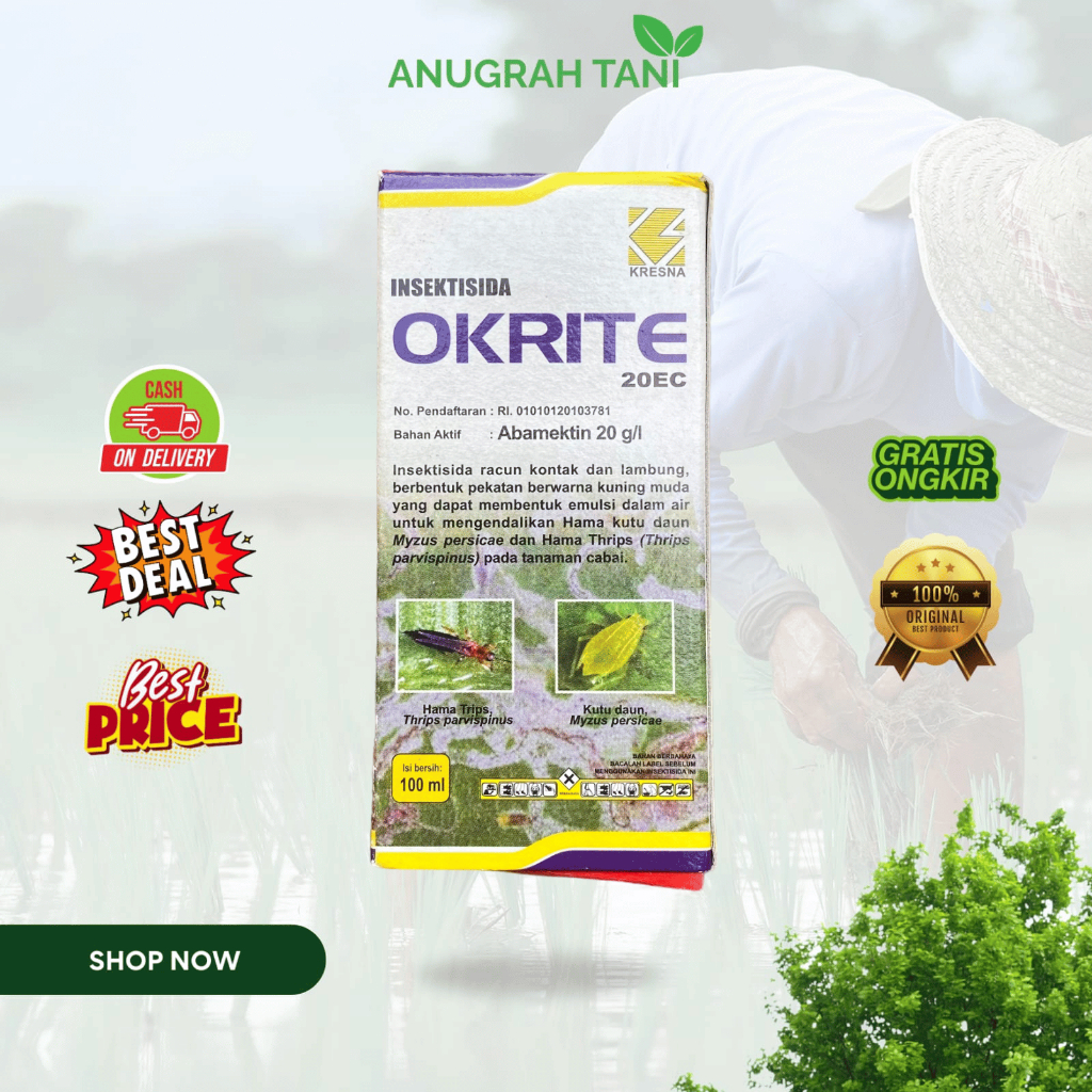 OKRITE 100ML Insektisida Obat Pengendali Hama Kutu Daun Tanaman Cabai