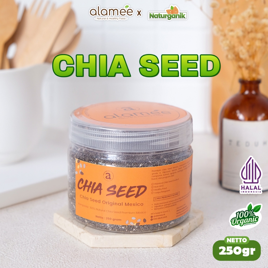 

Chia Seed untuk Diet Premium Organik Biji Chiaseed 250gr Black Seeds Organic Super Food naturganik
