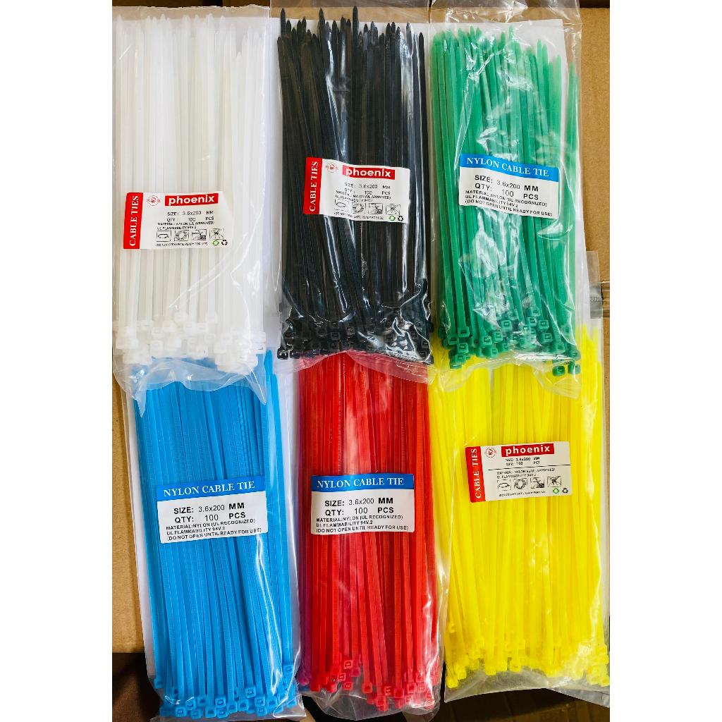 

Kabel Ties / Cable Tie - 3.6 x 200mm (20cm) CV 200 - (1 Pack Isi 100pcs) - Warna