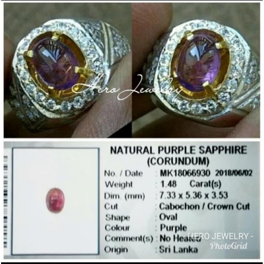 Natural Purple Safir Ceylon Sapphire Srilanka Ada garnet tsavorite topaz alexandrite chrysoberyl tou