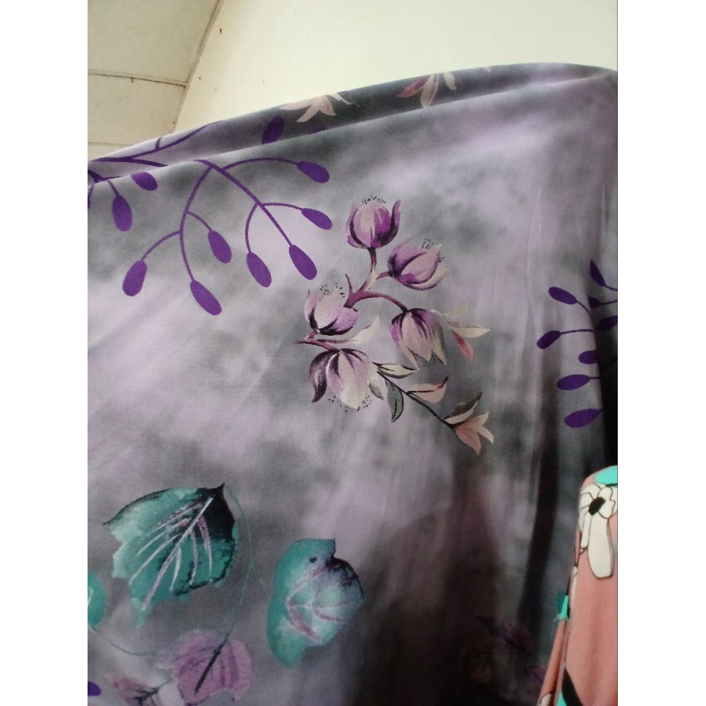 Kain/Bahan katun rayon motif kwalitas premium//Bahan katun rayon premium meteran(R5)