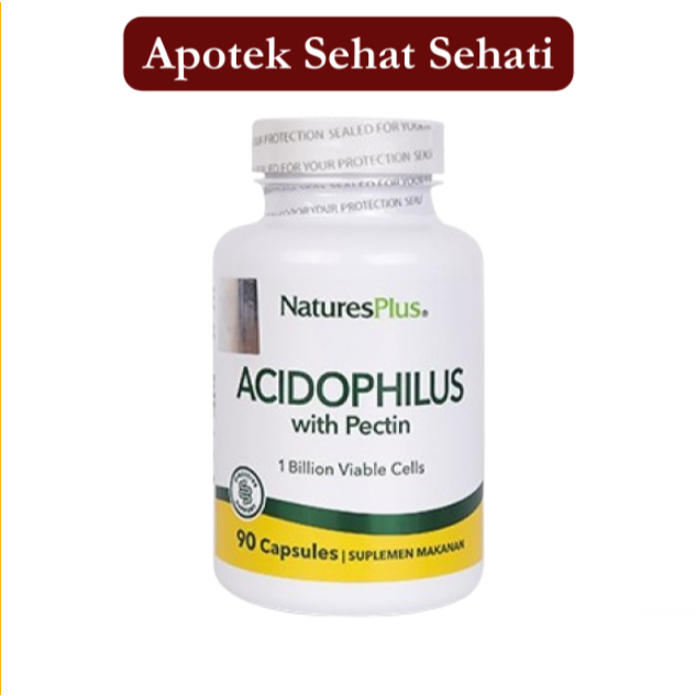 Nature's Plus Lactobacillus Acidophilus 90 Pectin Natures BPOM / Acidophilus Probiotic