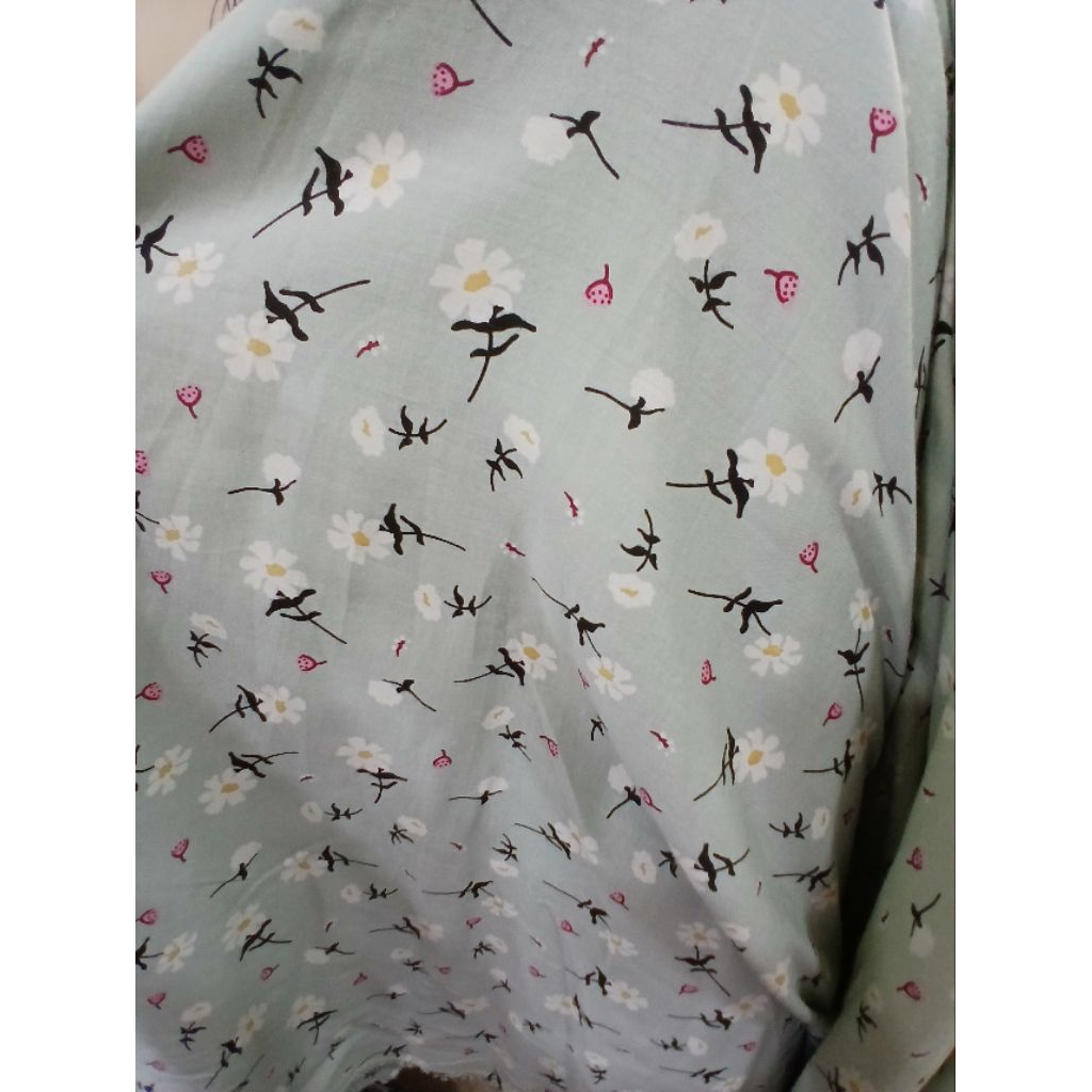 Kain/Bahan Katun rayon premium motif karakter//Bahan rayon motif lucu//Kain rayon motif premium mete