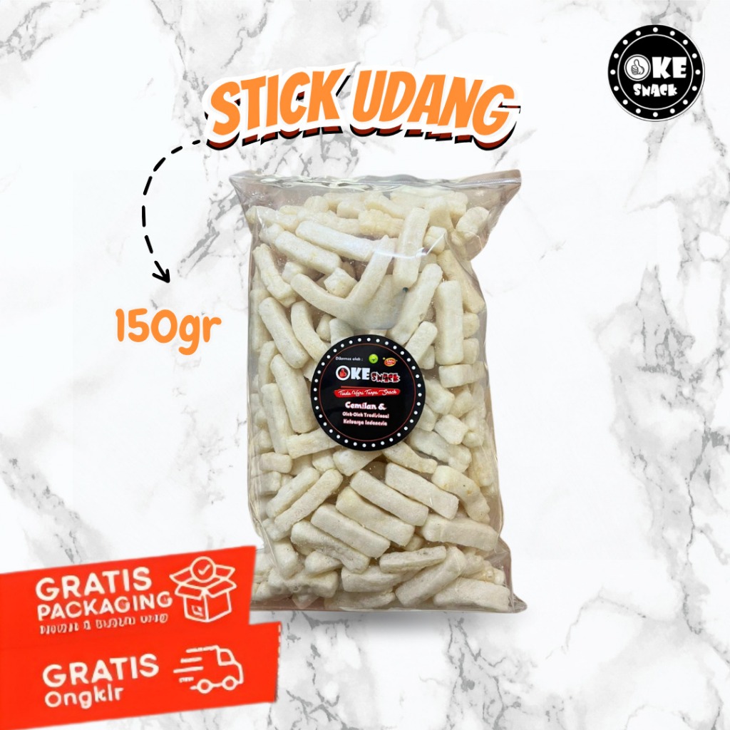 

Kerupuk Stick Udang Original Camilan Stick Udang Gurih