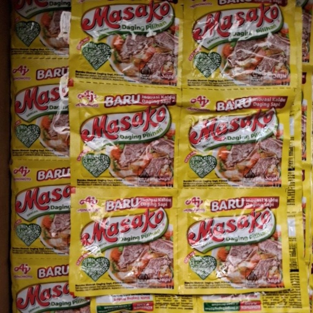 

Masako rasa sapi PAKET 6 Renteng.1 renteng isi 12 sachet