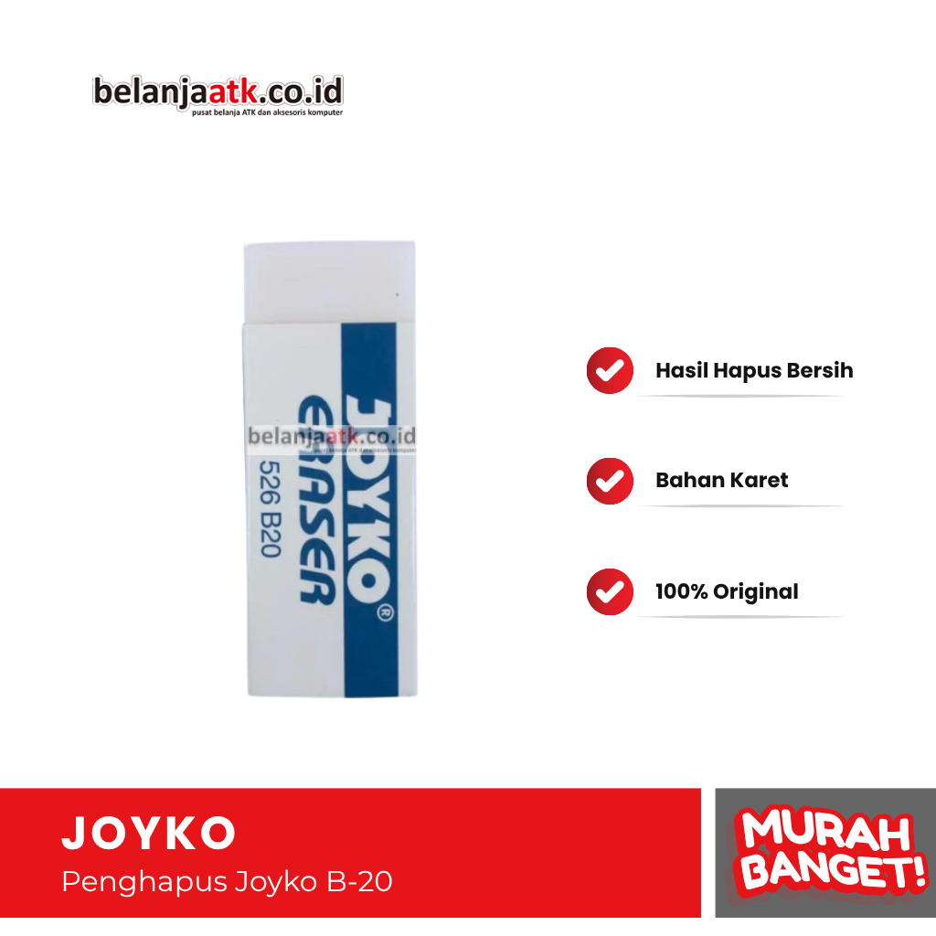 

Penghapus Joyko B-20 / Penghapus Pensil