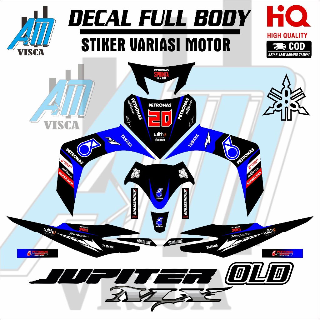 Decal Jupiter Mx Old Full Body Stiker Jupiter Mx Old Variasi Desain Petronas