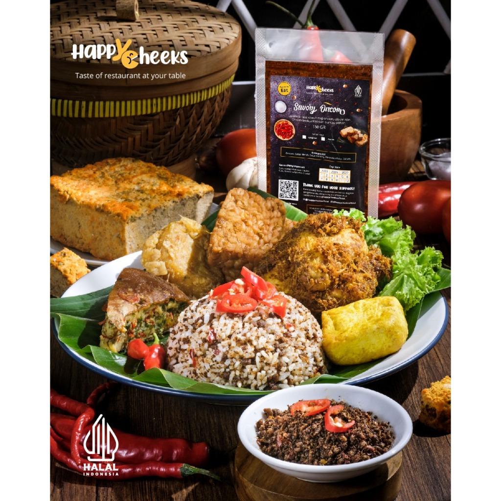 

happYCheeks Tutug Oncom 150gr Premium Enak Halal/Original/Spicy