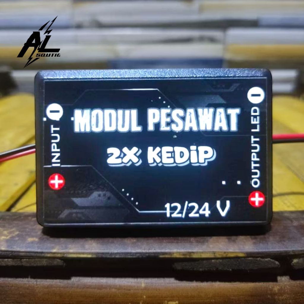 Modul Lampu Blitz Pesawat 2X Kedip 12 Volt 24 Volt