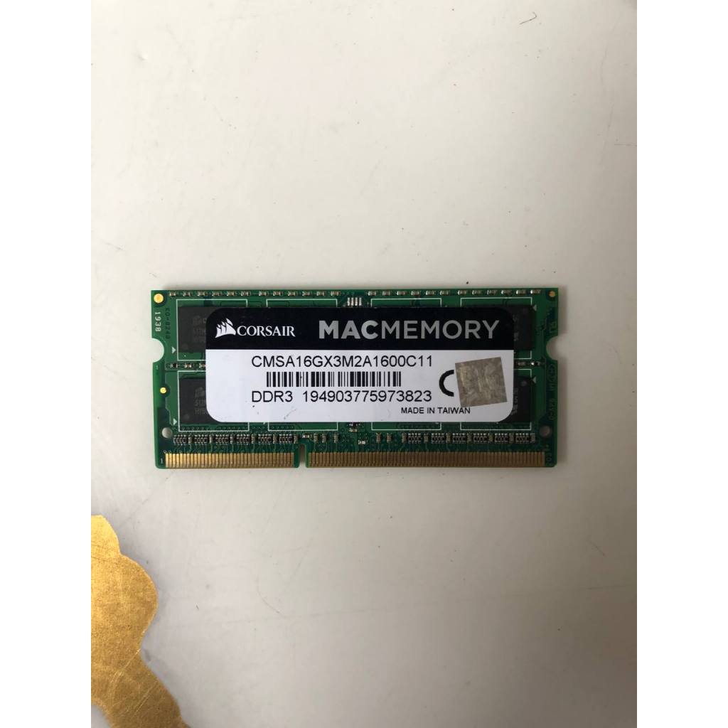Ram memory sodimm ddr3L 8GB 1600 12800 KIT corsair mac memory CMSA16GX3M2A1600C11 Garansi DTG