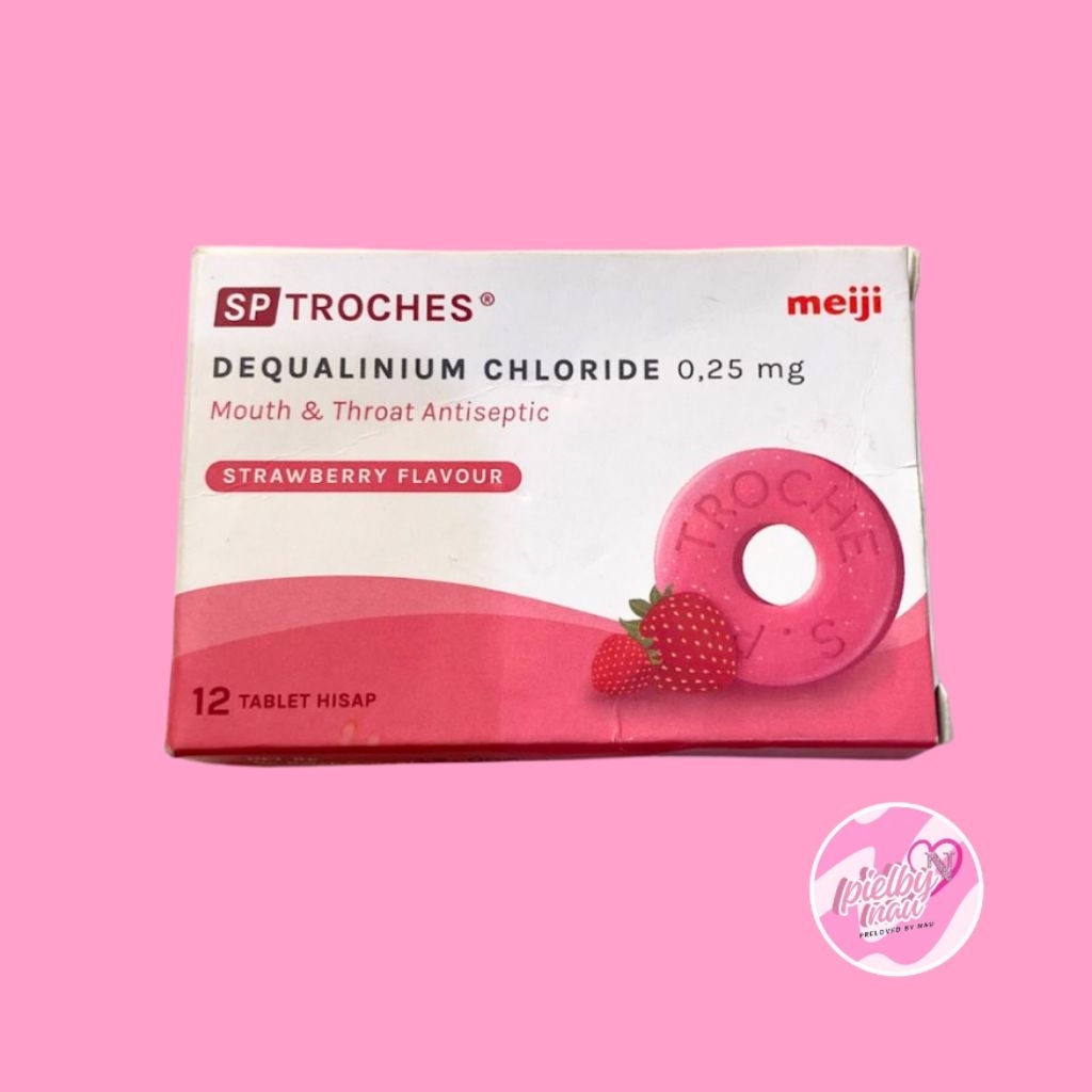 SP Troches Meiji Rasa Strawberry OBAT RADANG TENGGOROKAN