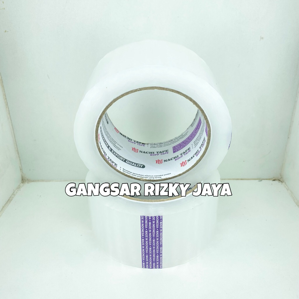 

[GRJ] - lakban isolasi alat packing LAKBAN BENING NACHI 2inch / 100yard asli original