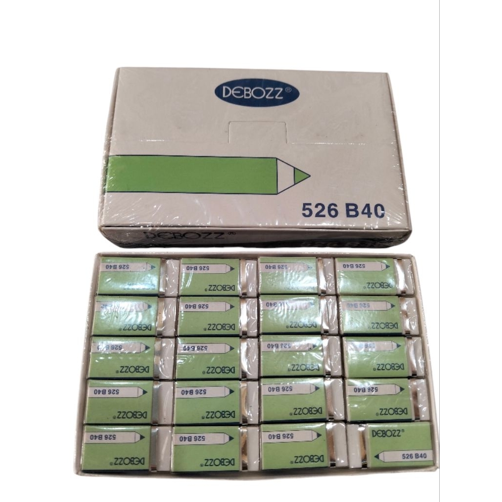 

Penghapus DEBOZZ 526 B40 – Isi 40 Pcs / Karet Penghapus Pensil Putih Bersih Tanpa Noda - Alat Tulis Kantor/ATK Murah Medan