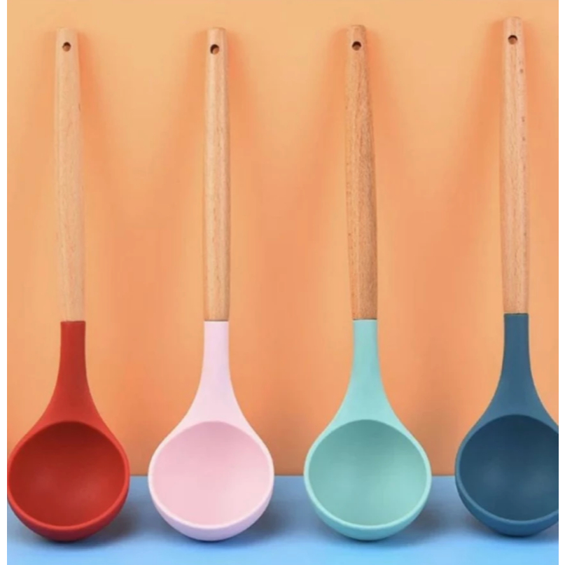 Irus Sayur Silikon / Centong Sayur Silikon Tahan Panas