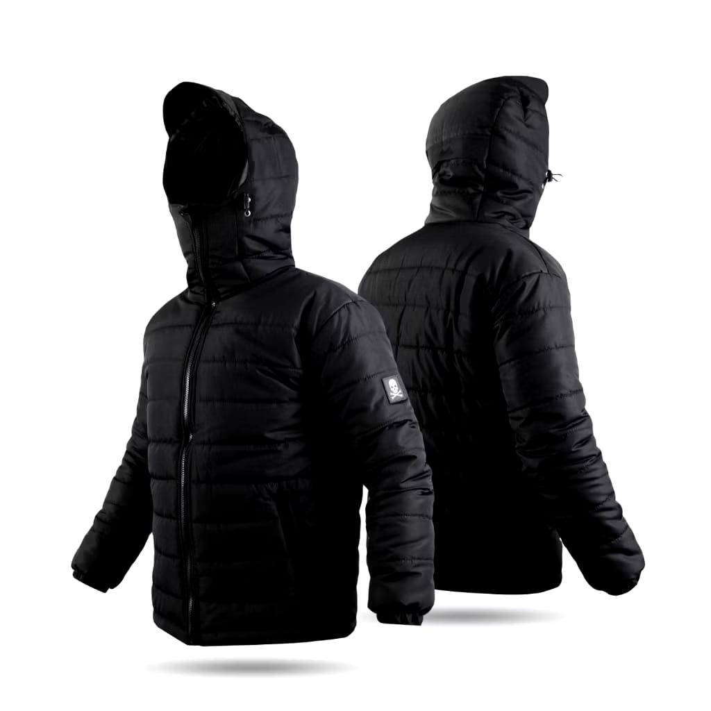 Jaket Puffer Gelembung Hitam