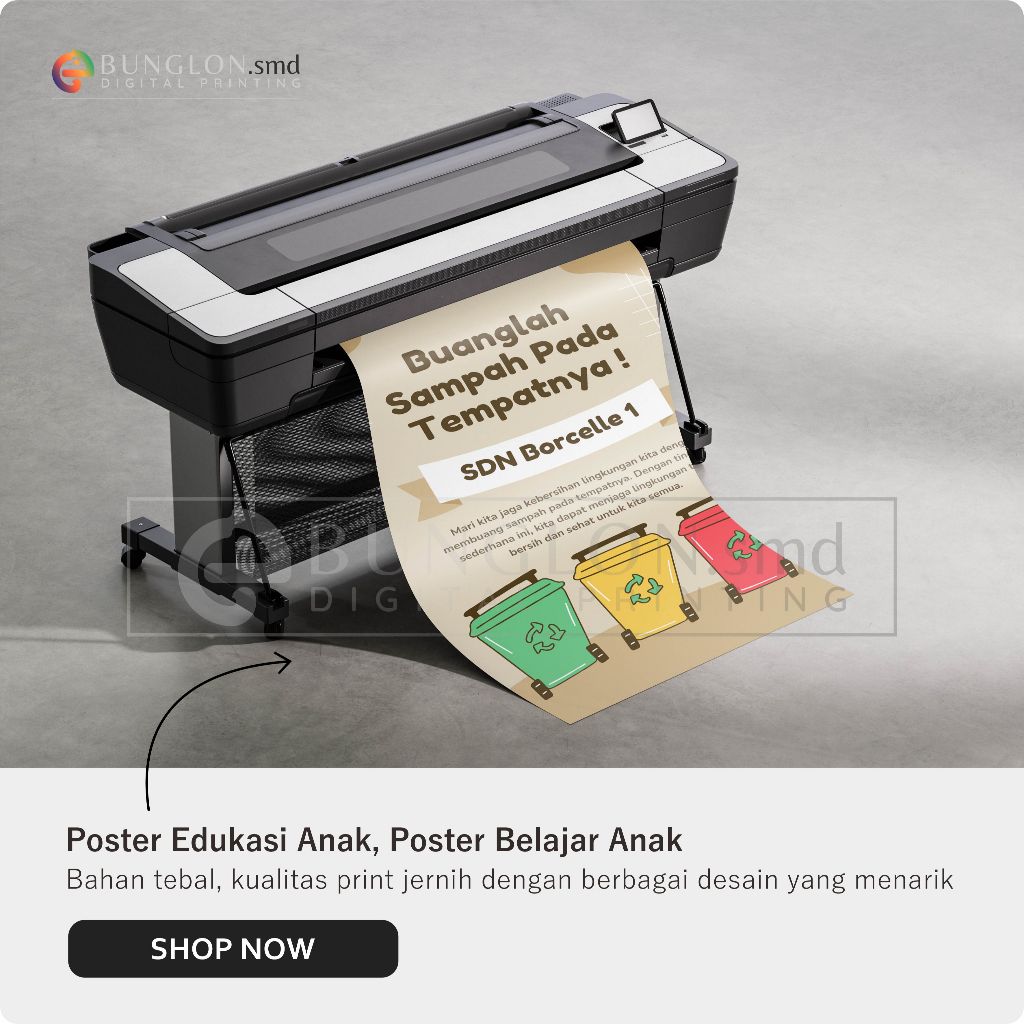 

Poster Buanglah Sampah Pada Tempatnya Model Cream