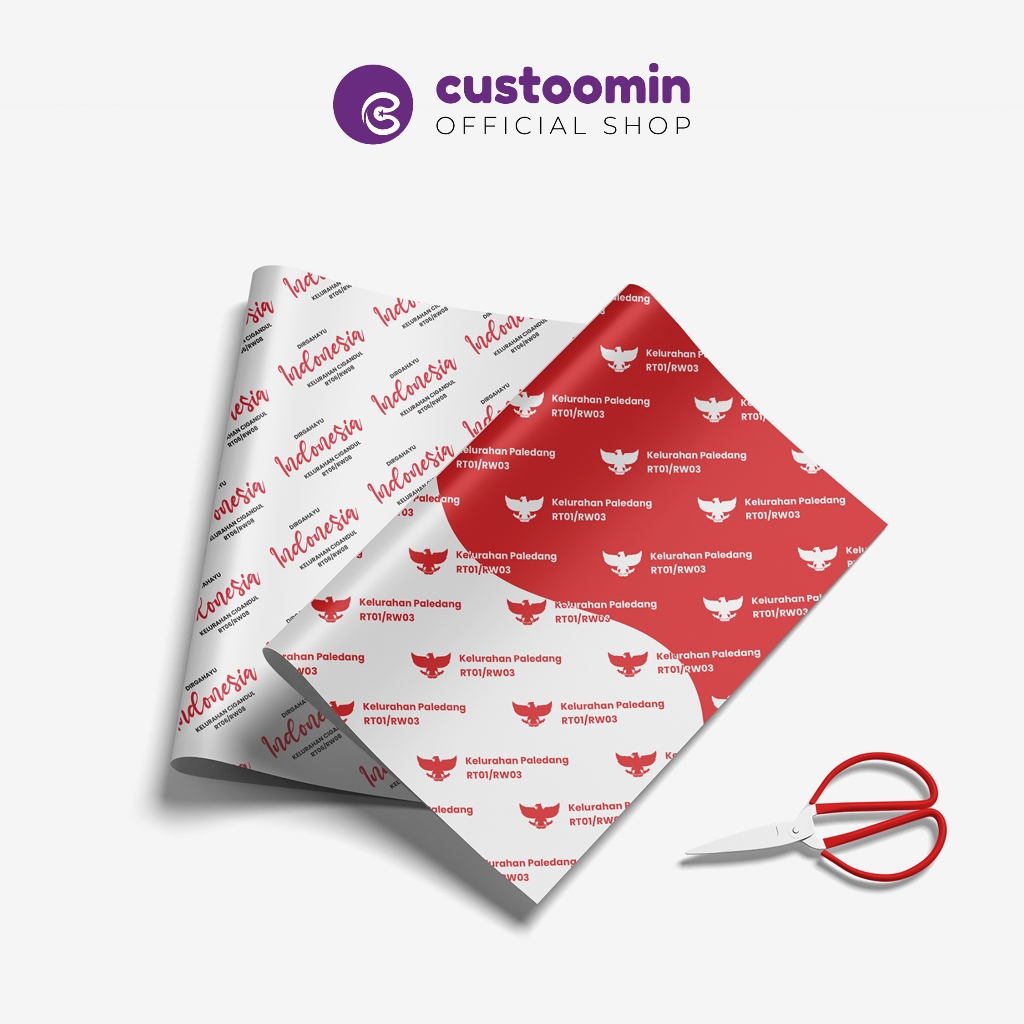 

Kertas Kado Edisi Kemerdekaan RI # Custom Teks | Kertas Kado Estetik | Custoomin