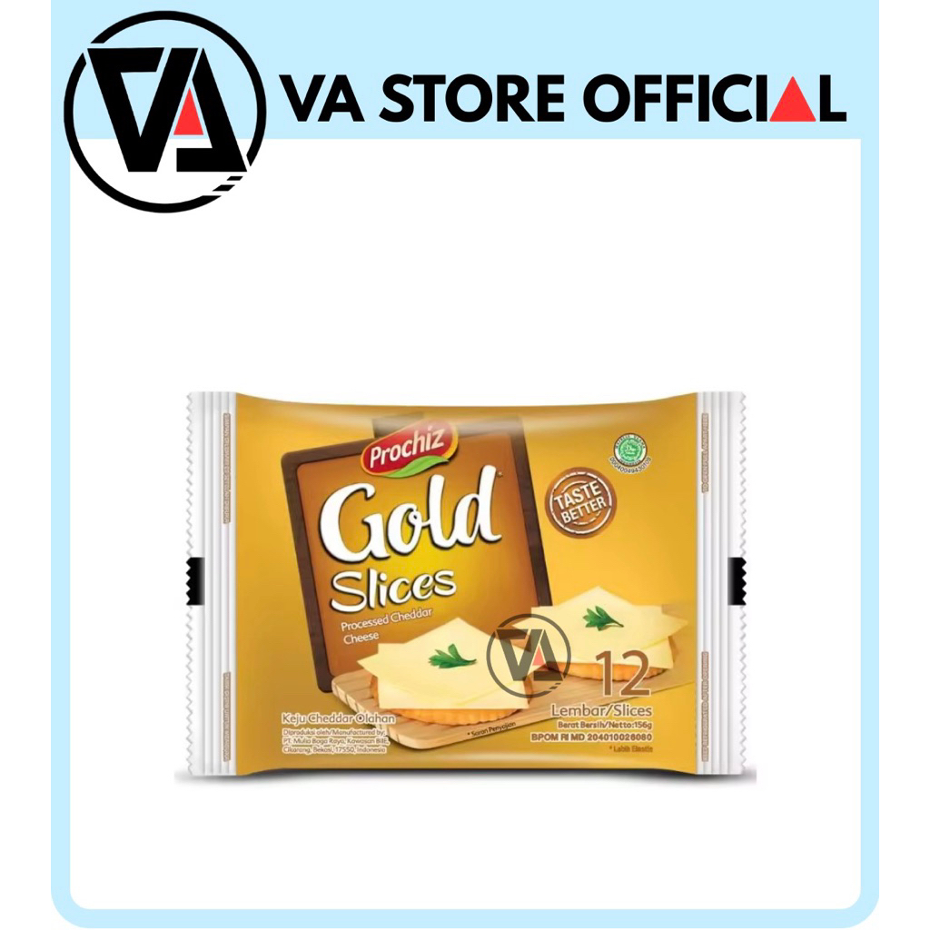 

PROCHIZ Gold Slices Keju Cheddar Lembaran 12 s