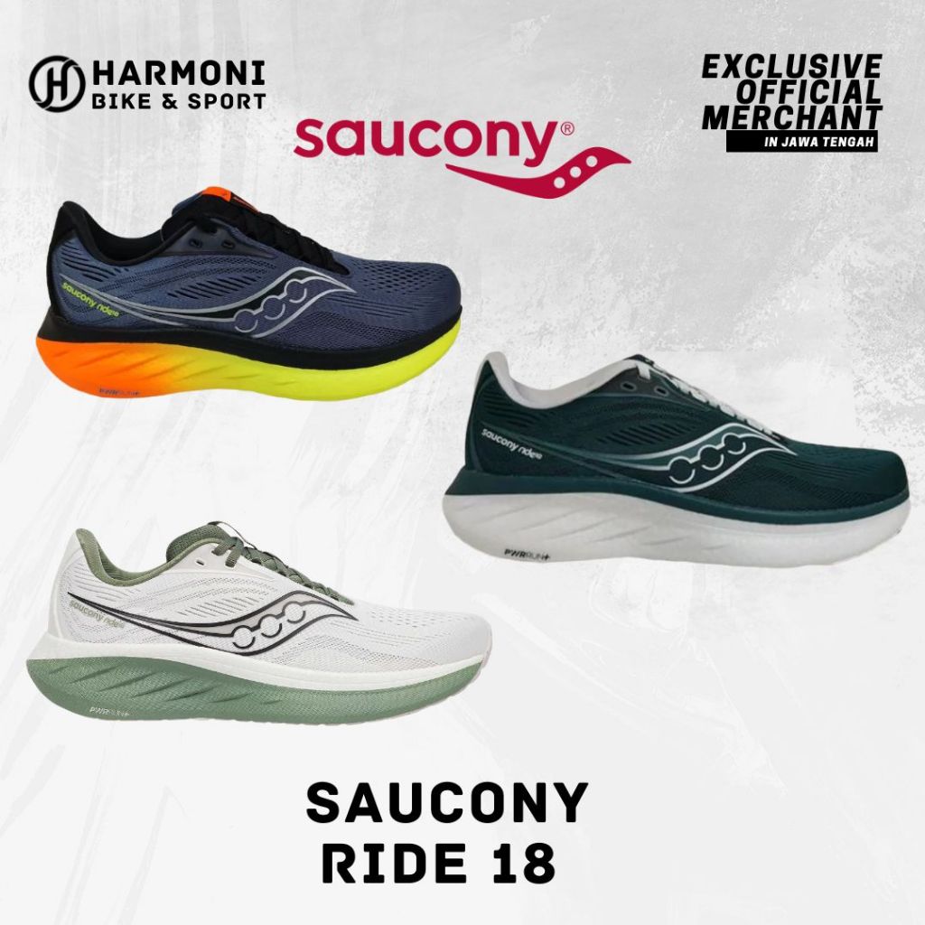 SAUCONY RIDE 18 Men Sepatu Lari Pria