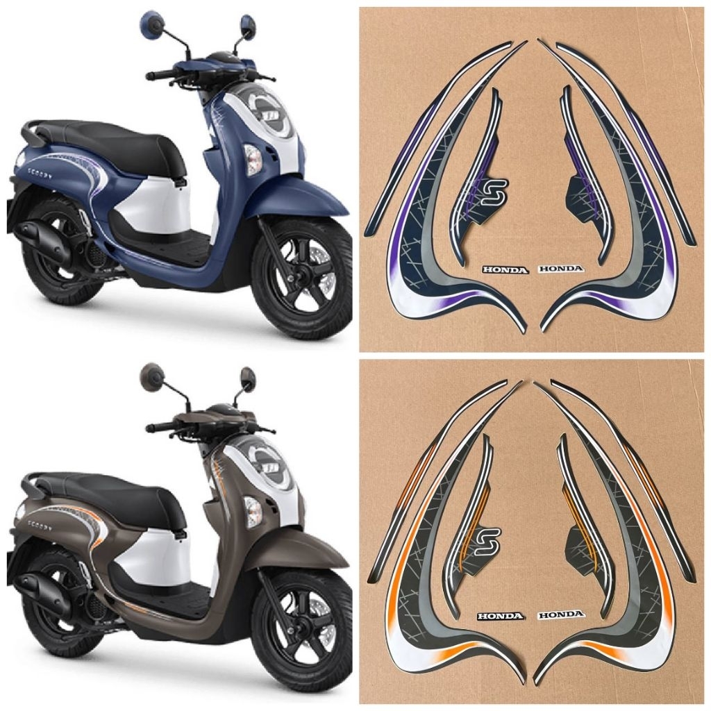 Stiker Striping Lis Body Motor Scoopy Fashion 2025 Standar