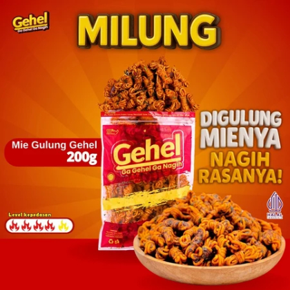 

Gehel Mie Gulung Pedas Daun Jeruk 200gr – Milung Renyah Pedas Aroma Daun Jeruk