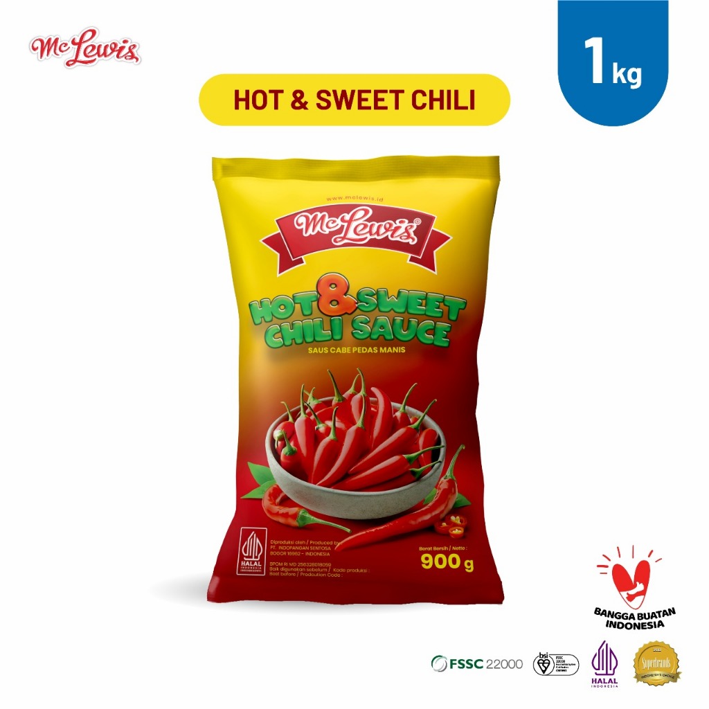 

Mc Lewis Chili Hot & Sweet Pouch 900 gr