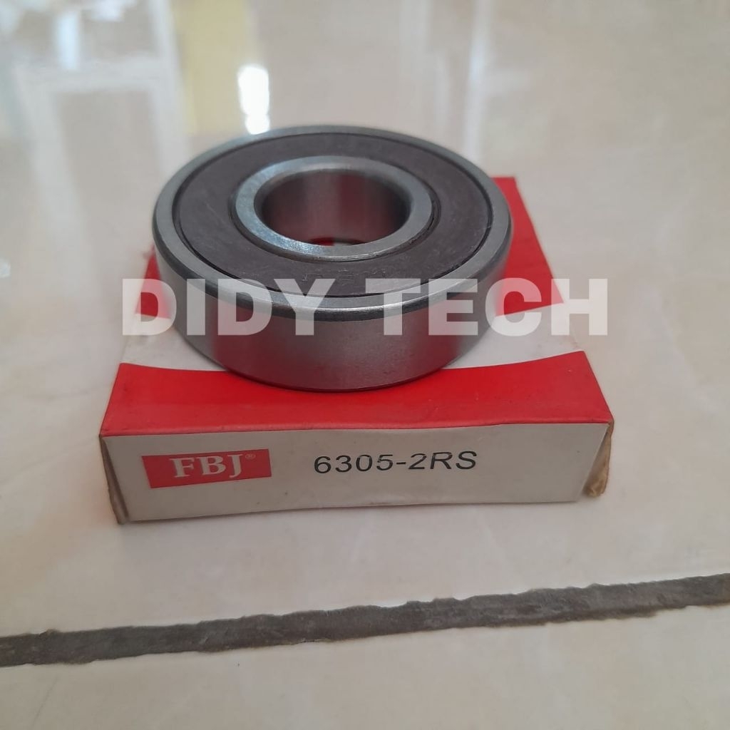 Bearing atau laher dengan kode 6305-2RS merek FBJ.