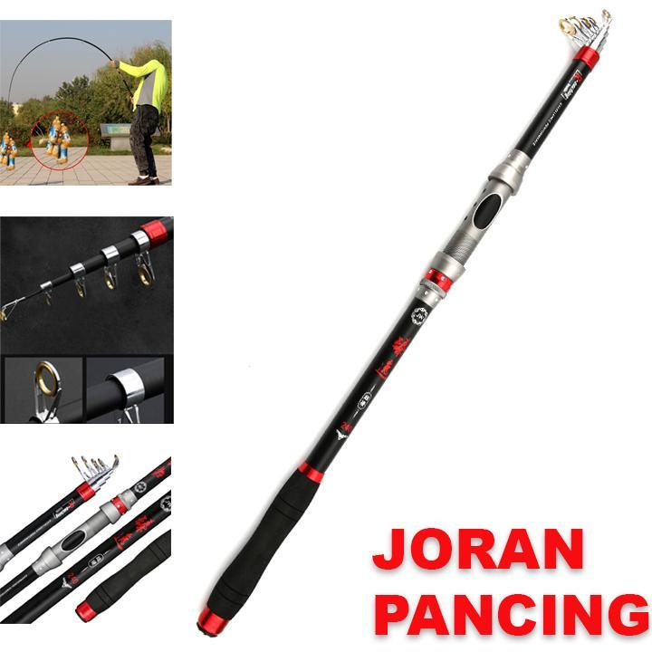 Joran Pancing Carbon Fiber Telescopic Professional Fishing Rod Tongkat Stik Pancingan