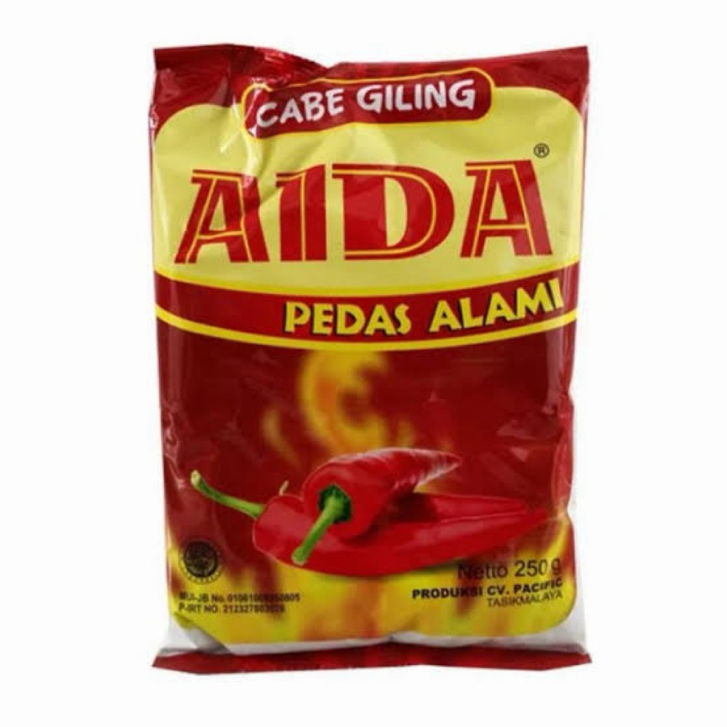 

Aida Cabe Bubuk 250gram | Cabe giling pedas alami